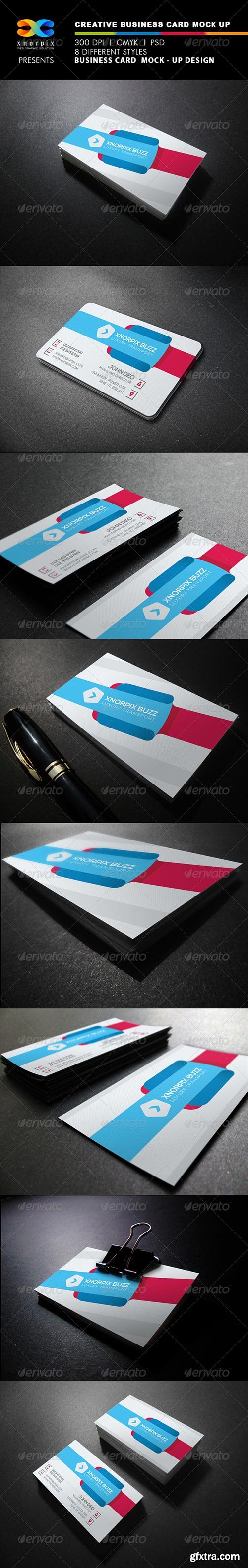 GraphicRiver - Realistic Business Card Mock up 7824989