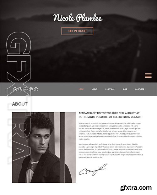 Personal Portfolio One Page Template