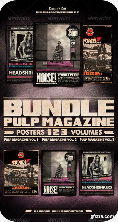 GraphicRiver - Pulp Magazine Bundle 2