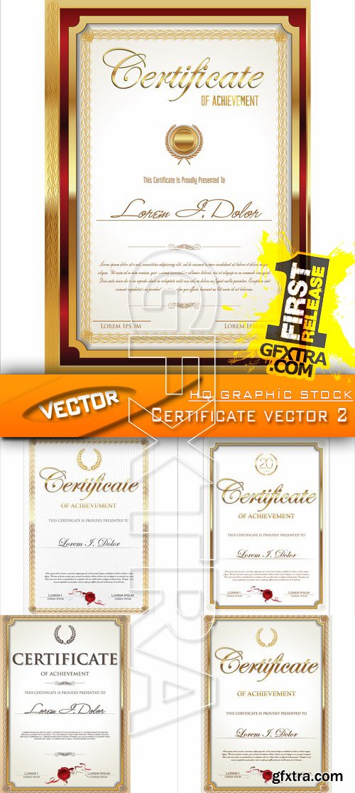Stock Vector - Certificate vector 2