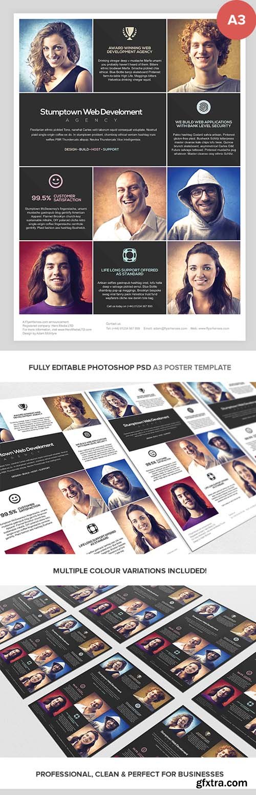 Multipurpose A3 Business Poster Template