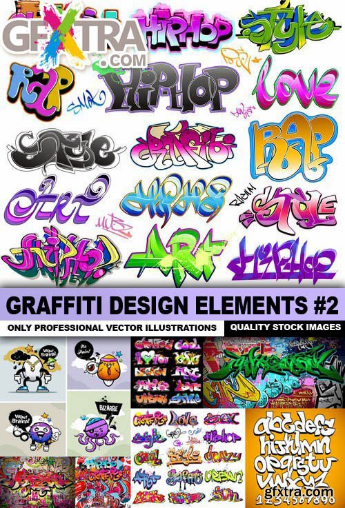 Graffiti Design Elements #2, 25xEPS