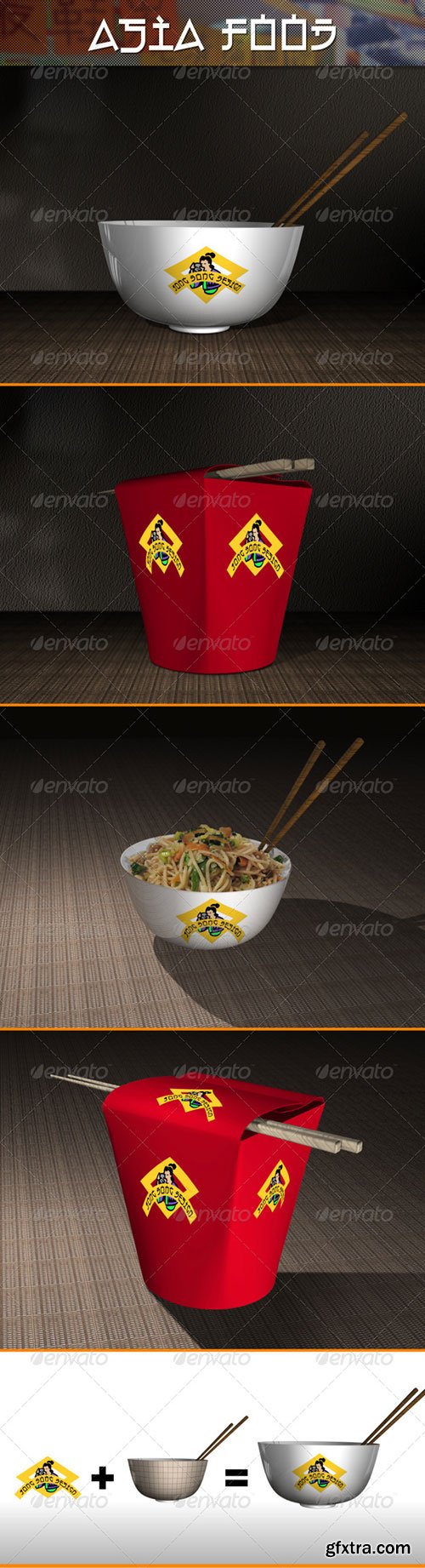 GraphicRiver - Asia Food Mock-Up
