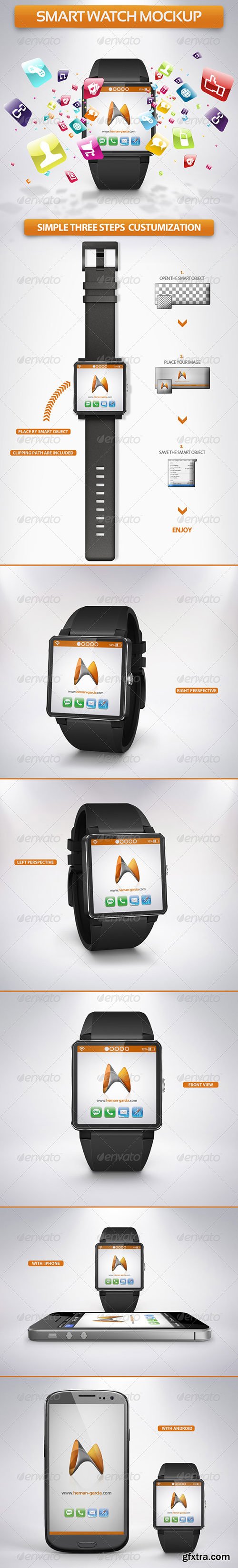 GraphicRiver - Smart Watch Mockup
