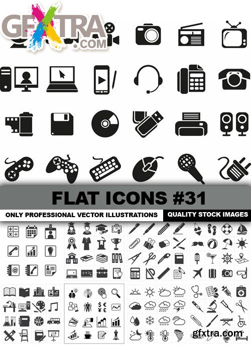Flat Icons #31, 25xEPS