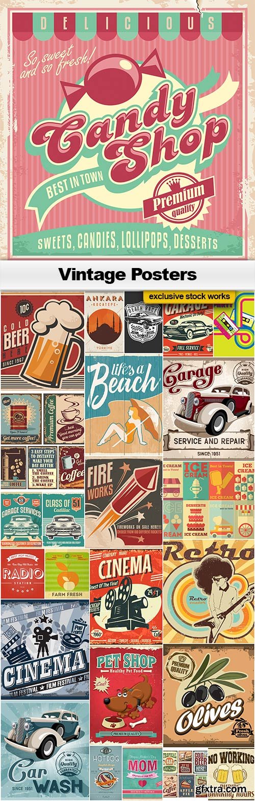 Vintage Posters - 25x EPS
