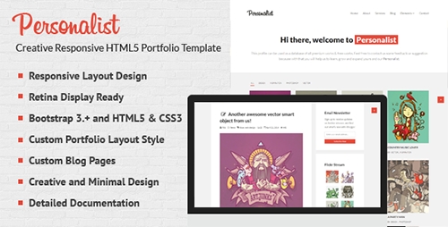 ThemeForest - Personalist - Creative Portfolio HTML5 Template - RIP