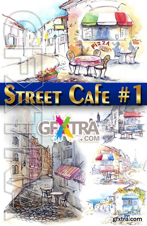 Street Cafe #1 - Stock Photo