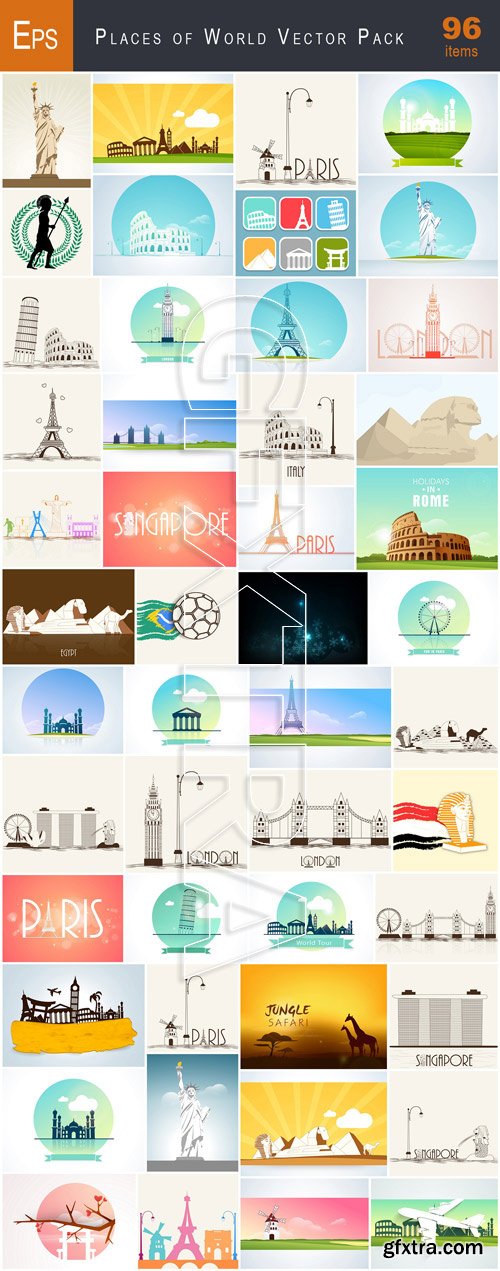 VectorCity Places of World Vector Pack