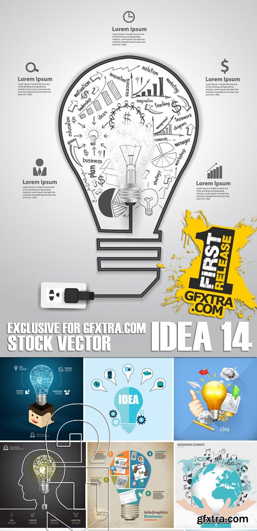 Stock Vectors - Idea 14, 25xEPS