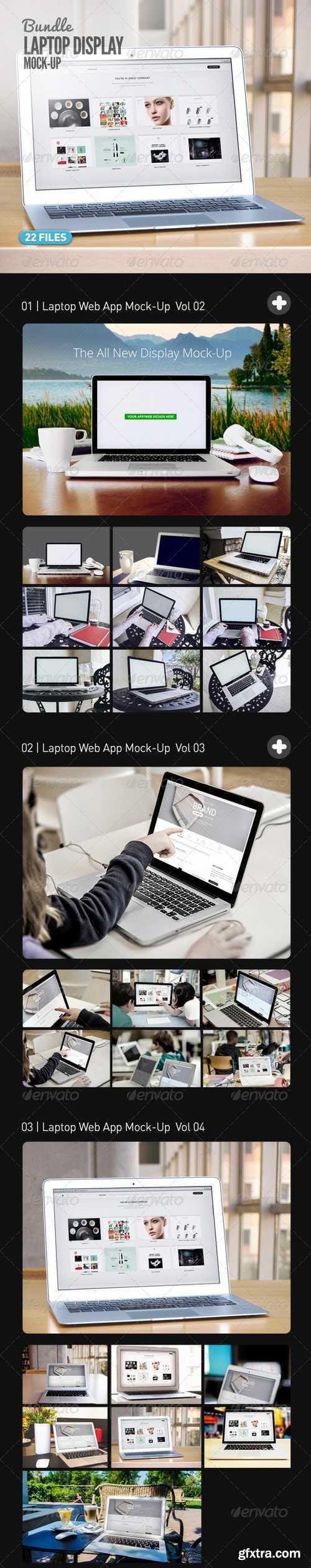 Graphicriver Laptop | Web App Mock-Up Bundle 7697268