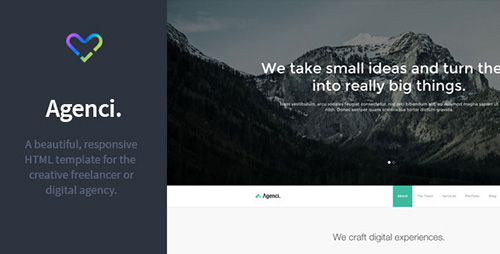 ThemeForest - Agenci - One Page Responsive HTML Template - RIP