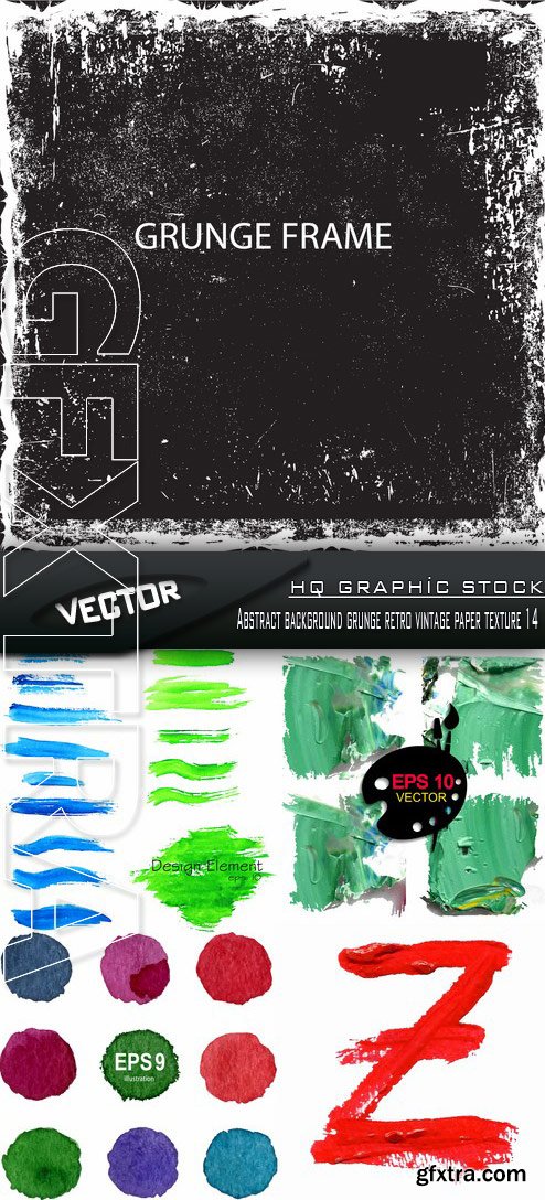 Stock Vector - Abstract background grunge retro vintage paper texture 14