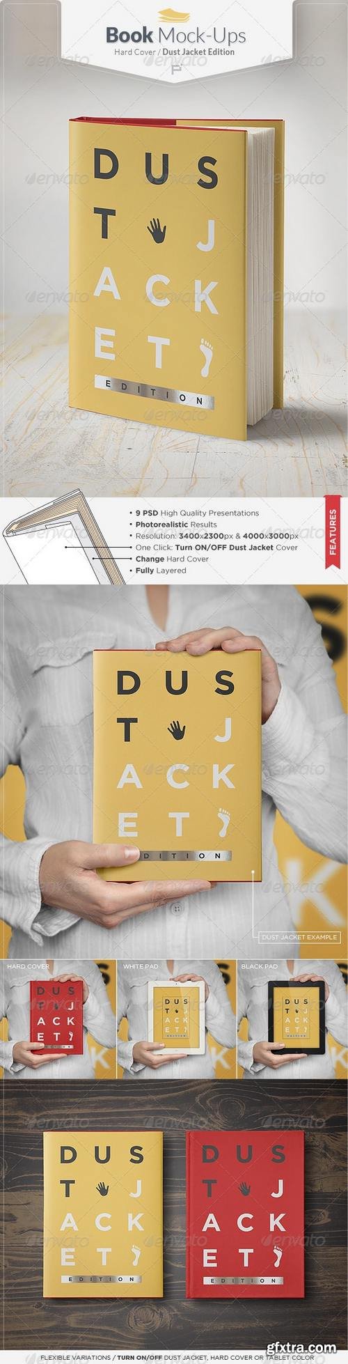 GraphicRiver - Book Mock-Up - Dust Jacket Edition 7735188