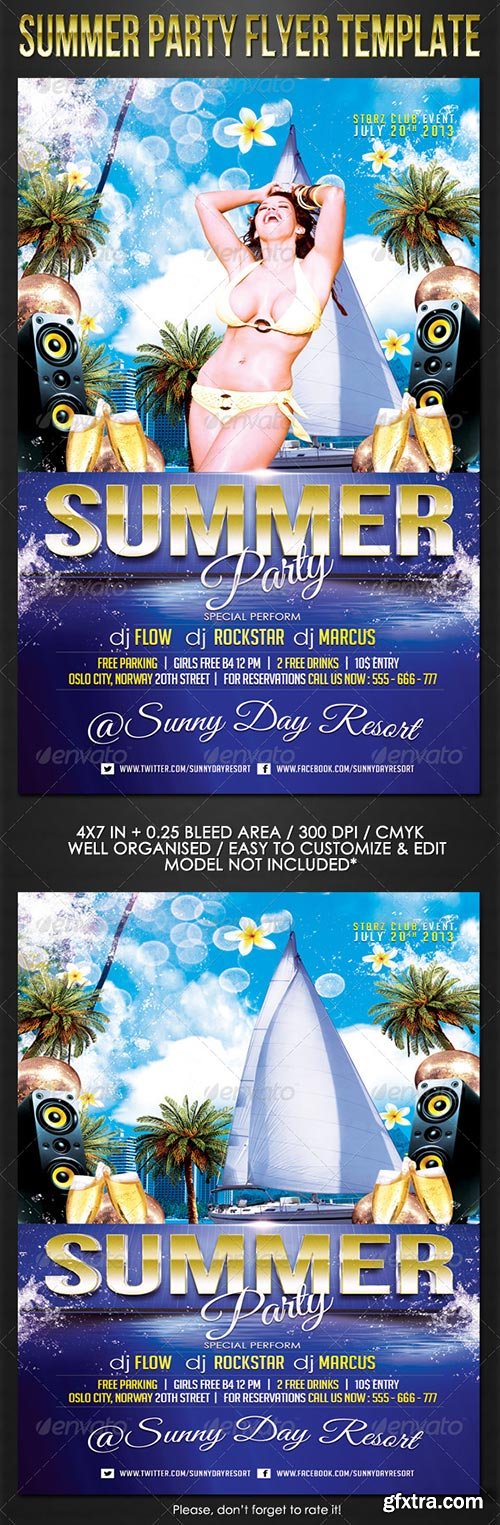 GraphicRiver - Summer Pool Party Flyer Template
