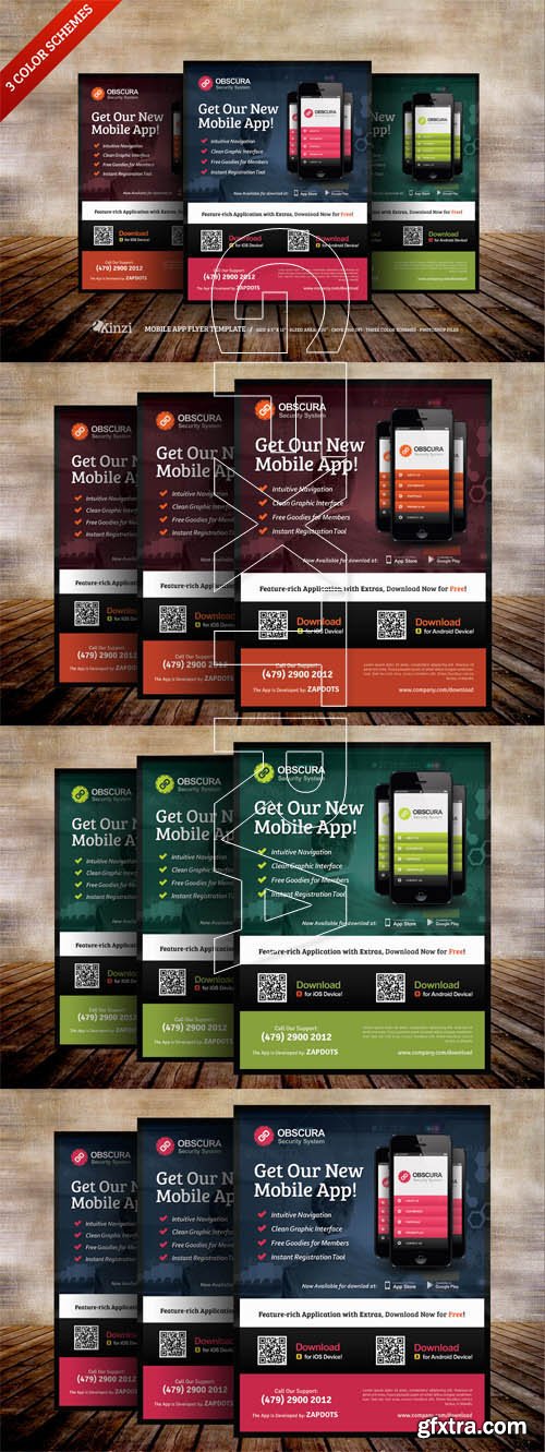 Mobile App Flyer Templates 01