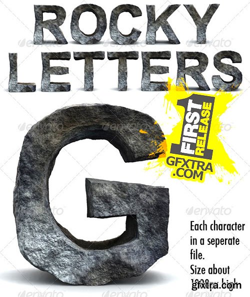 Rocky Letters - Graphicriver 165359