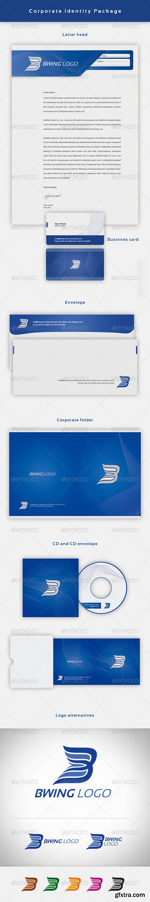 GraphicRiver - Bwing Corporate Identity Package