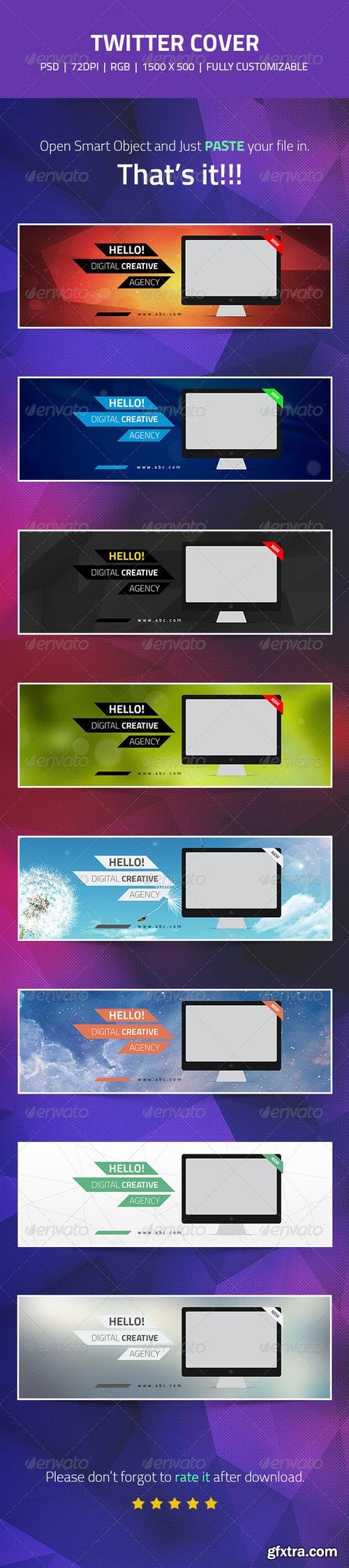 Graphicriver - Twitter Header Cover Designs - Web/IT Companies - 7973970