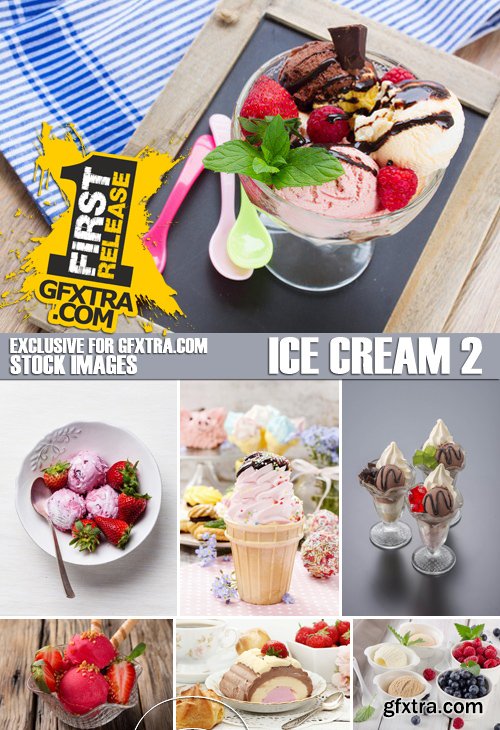 Stock Photos - Ice cream 2, 25xJPG
