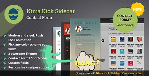 CodeCanyon - Ninja Kick Sidebar v1.7.1 - Contact Form