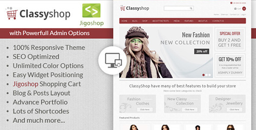 ThemeForest - ClassyShop v1.0 - WordPress Jigoshop Theme