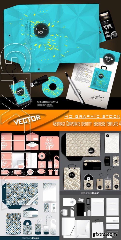 Stock Vector - Abstract Corporate identity business template 4