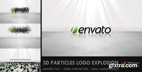 Videohive 3D Particles Logo Explosion 1491975