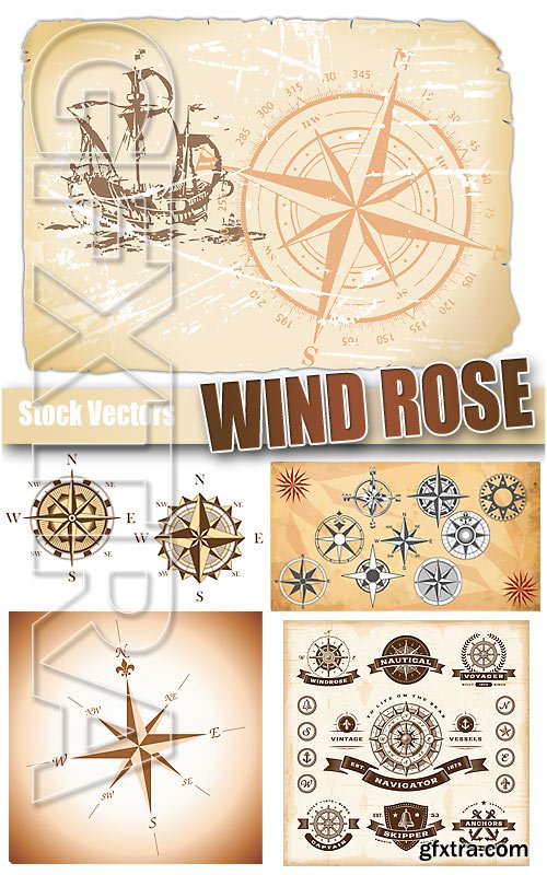 Wind rose - Stock Vectors