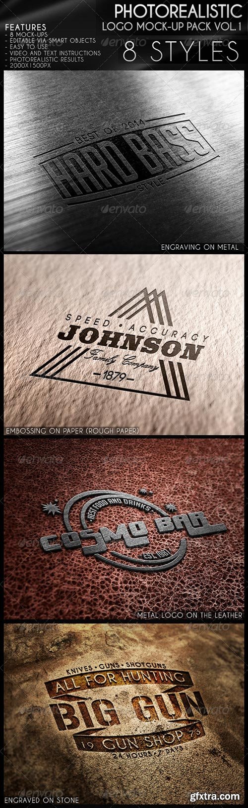 GraphicRiver - Photorealistic Logo Mock-Up Pack Vol.1 6043429