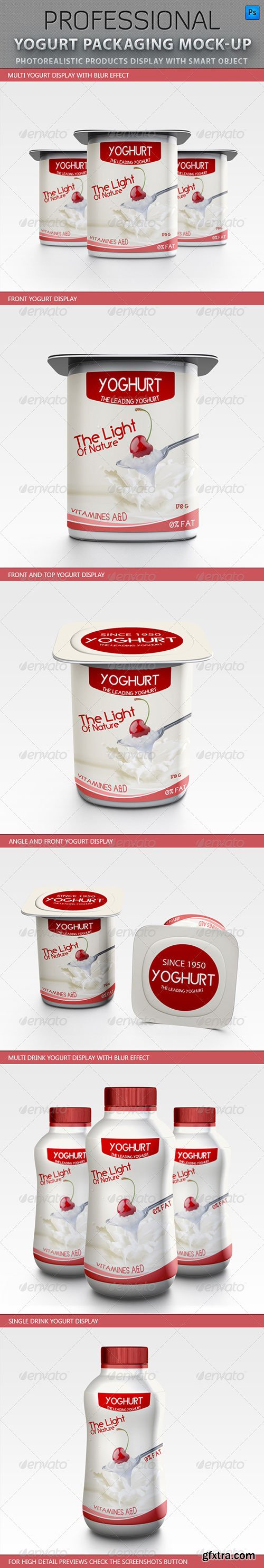 GraphicRiver - Yogurt packaging Mockup