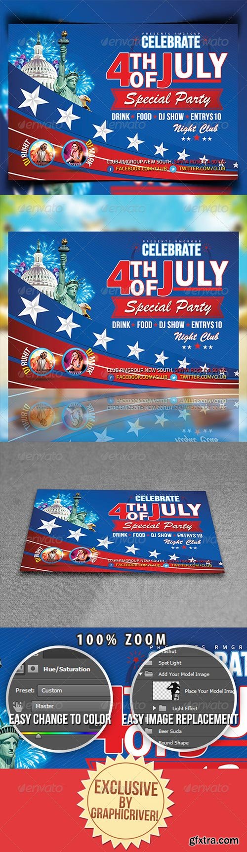 GraphicRiver - Celebrate 4th Of July Party Flyer Template