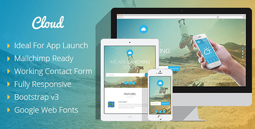 ThemeForest - Cloud - Mobile App Coming Soon Responsive Template - RIP