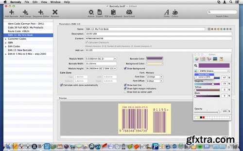 Barcody 3.00 (Mac OS X)