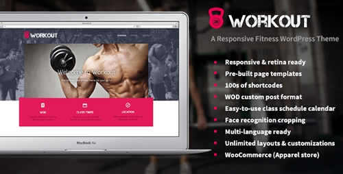 ThemeForest - Workout v1.1.1 - A Responsive WordPress Gym Theme