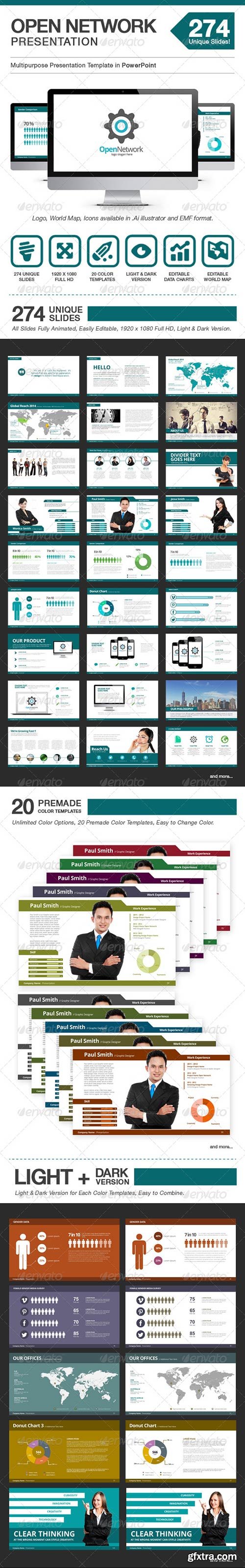 GraphicRiver - Open Network Presentation - Power Point Template