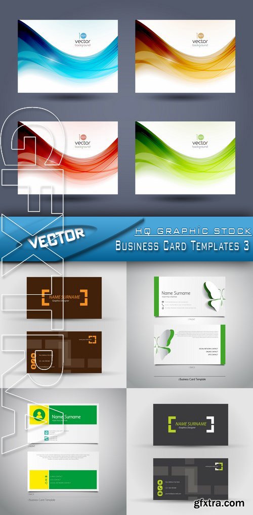 Stock Vector - Business Card Templates 3