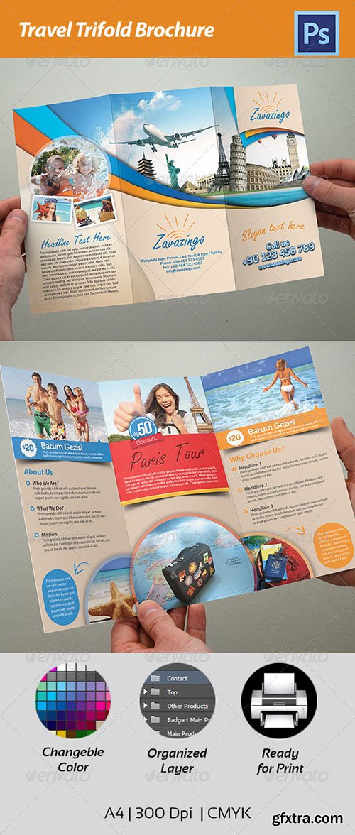GraphicRiver - Travel Trifold Brochure