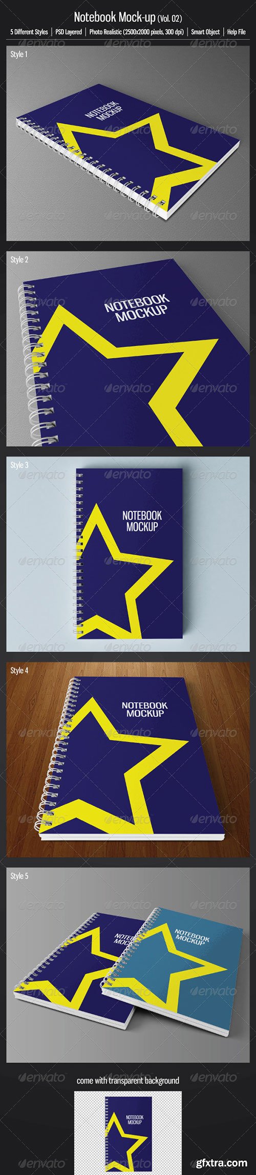 GraphicRiver - Notebook Mock-up (Vol.02)