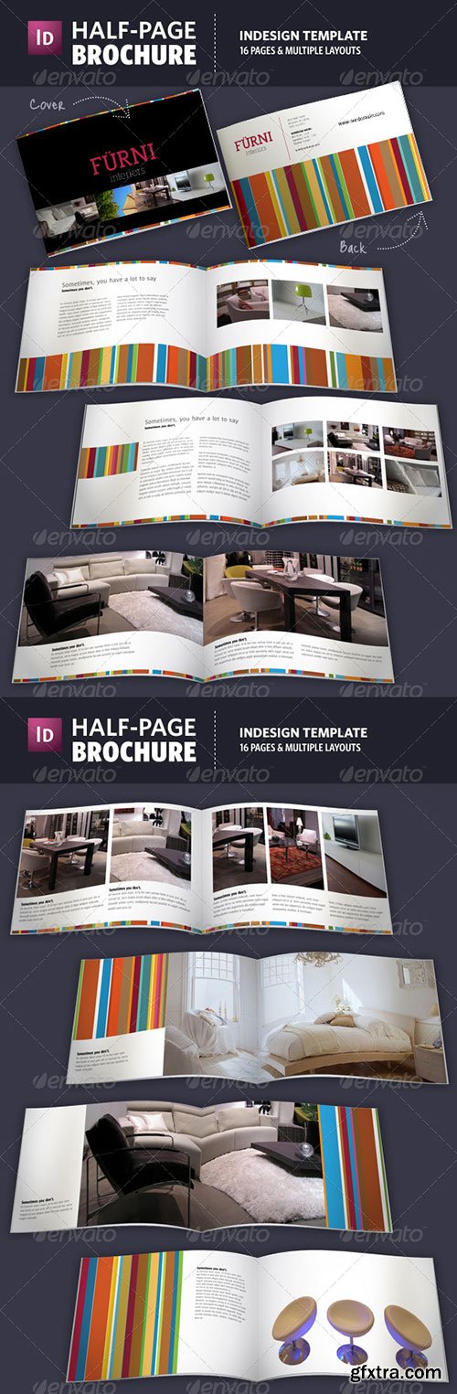 GraphicRiver - Half Page Brochure InDesign Template