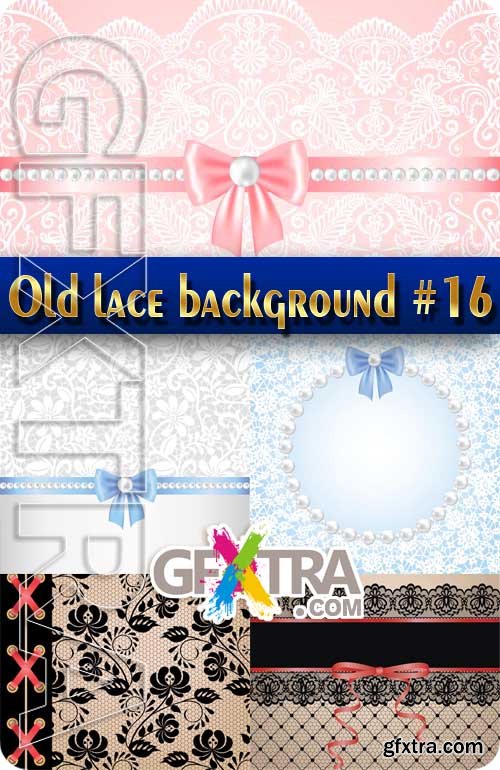 Vintage lace background #16 - Stock Vector
