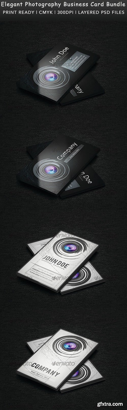 GraphicRiver - Elegant Photography Business Card Bundle