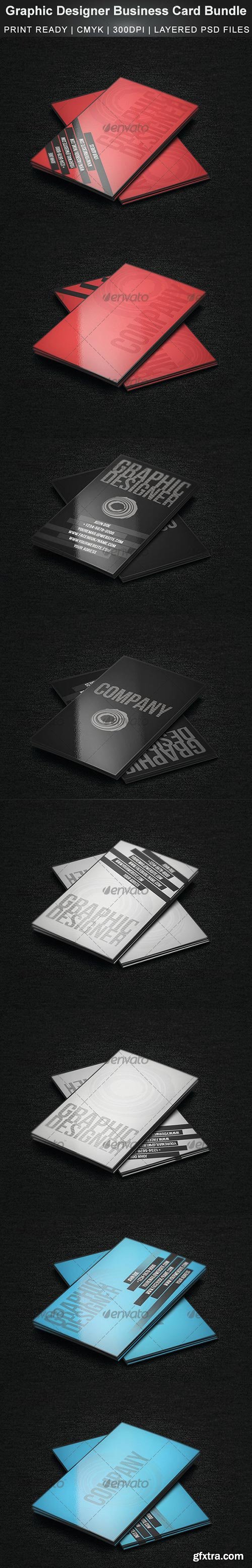 GraphicRiver - Graphic Designer Business Card Bundle