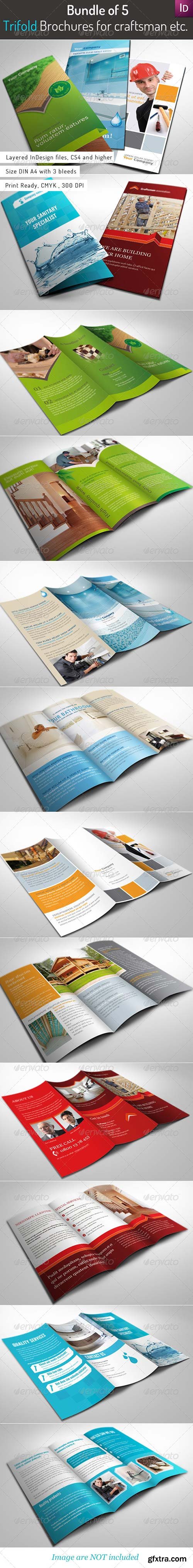 GraphicRiver - Bundle of 5 Trifold Brochures