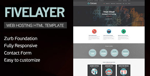 ThemeForest - FiveLayer - Web Hosting, Responsive HTML Template - RIP