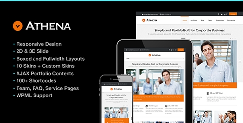ThemeForest - Athena v1.3 - Simple Flexible Corporate Business Theme
