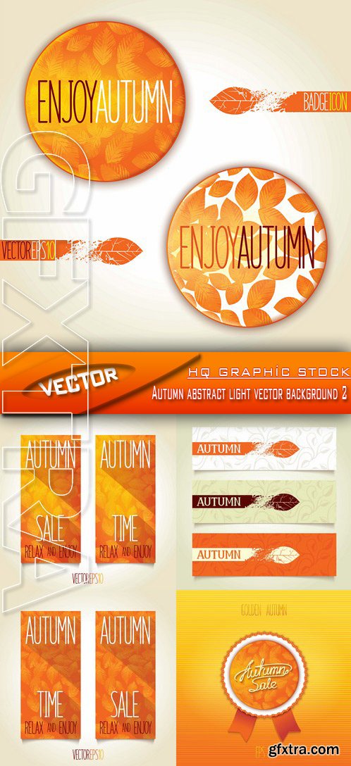 Stock Vector - Autumn abstract light vector background 2