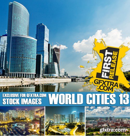 Stock Photos - World Cities 13, 25xJPG