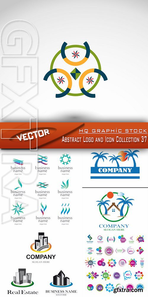 Stock Vector - Abstract Logo and Icon Collection 37