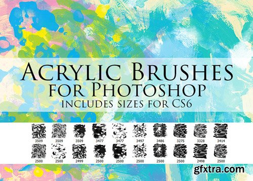 Acrylic Brushes for Photoshop